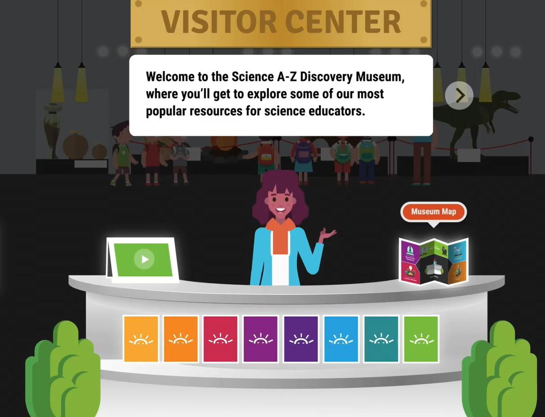 Science A-Z Discovery Museum info desk